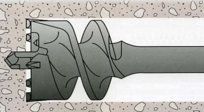 Проломной бур SDS MAX 50x550мм по бетону